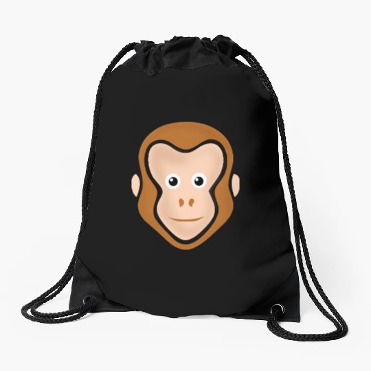 Monkey Face Adorable Drawstring Bags