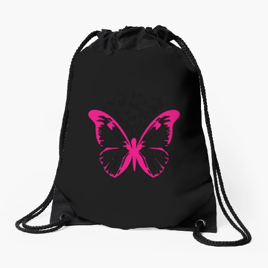 Butterfly Drawstring Bags