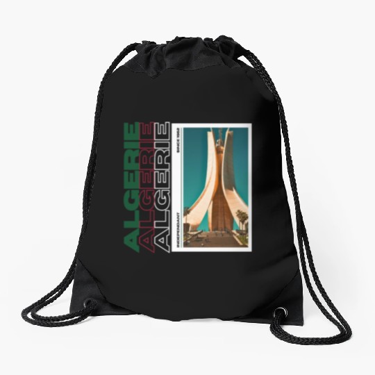 Algeria Independent since 1962 Drawstring Bags