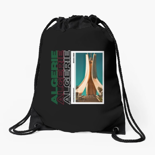 Algeria Independent since 1962 Drawstring Bags