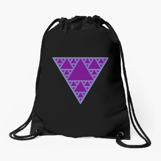 90s Triangle of Teal and Purple Drawstring Bags
