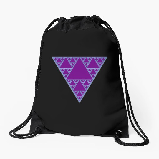 90s Triangle of Teal and Purple Drawstring Bags