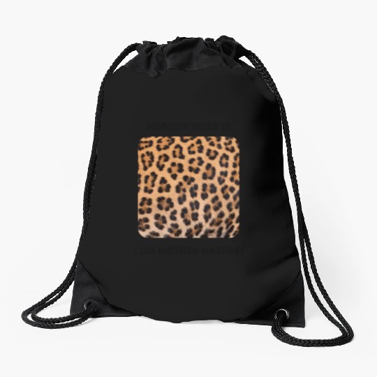 Jaguar Spots: Mother Nature Rules! Drawstring Bags