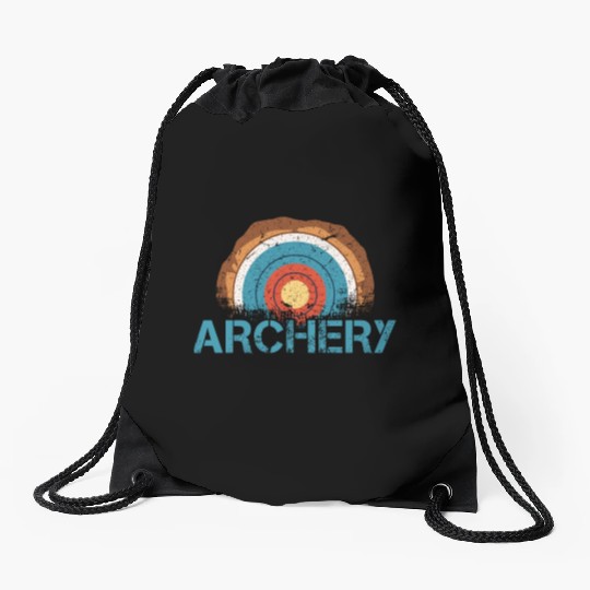 Retro Vintage Archery Hunting Bow And Arrow Drawstring Bags