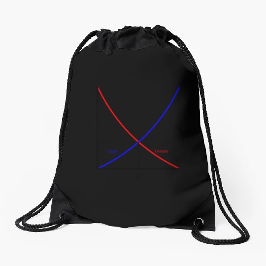 It's all about supply and demand, economics Drawstring Bags