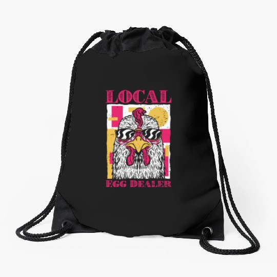Awesome Local Egg Dealer Chicken Farming Chicken Drawstring Bags