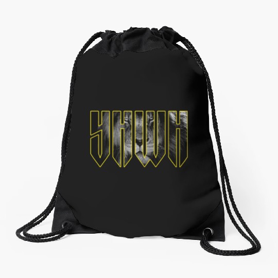 YHWH Yahweh Lion Christian Drawstring Bags