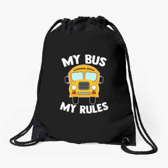 School Bus Driver Quote For A Yellow Vehicle Lover Drawstring Bags