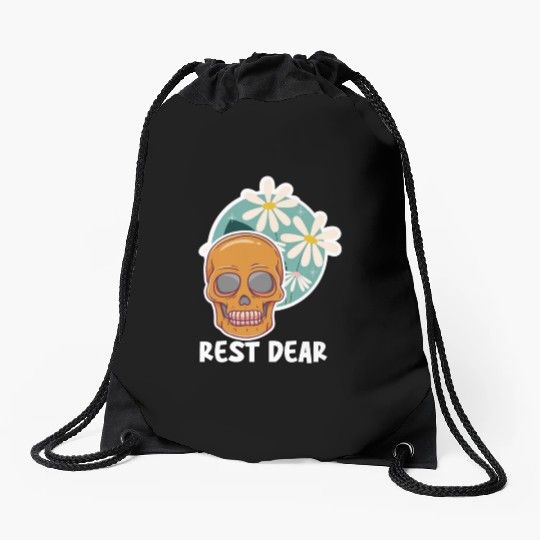 Rest In peace Halloween Day NFT Art Drawstring Bags