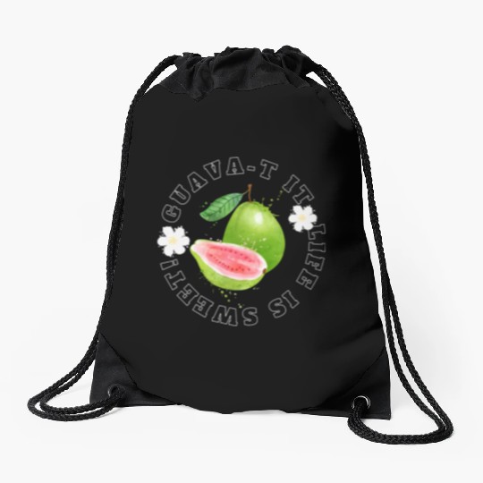 Guava T It Life Is Sweet Drawstring Bags