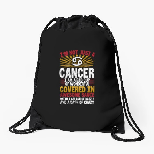 Astrology Sun Sign Cancer Zodiac Traits Drawstring Bags