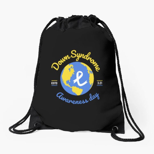 World Down Syndrome Awareness Day Drawstring Bags