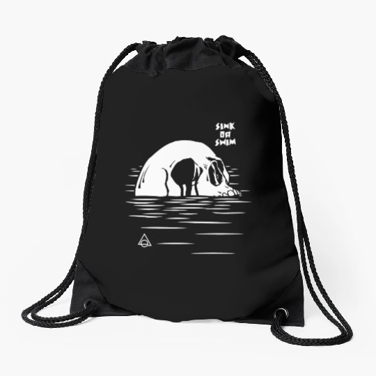 Sink Or Swim Drawstring Bags