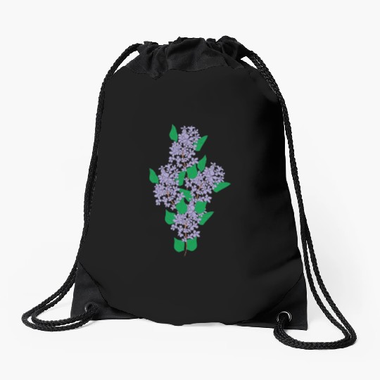 Lilac Flower T ShirtLilac Drawstring Bags by Alekvik