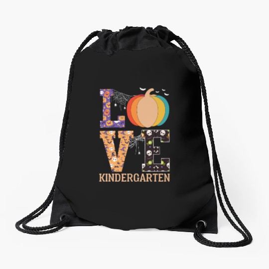 Love Pumpkin Candy Corn Halloween Love Costume Men Drawstring Bags