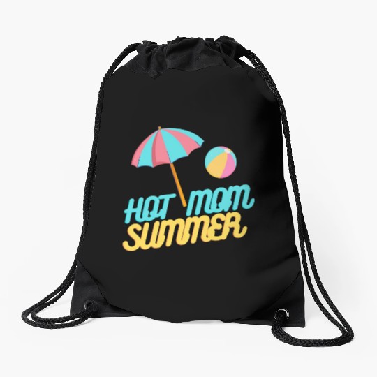 HOT MOM SUMMER Drawstring Bags