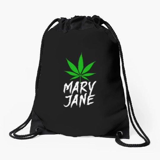 Mary Jane Kush Drawstring Bags