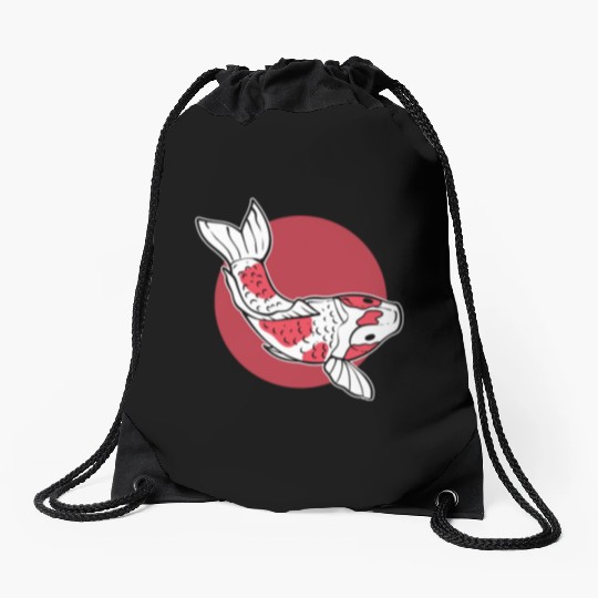 Japanese Koi Fish Koi Fish Keeper Drawstring Bags