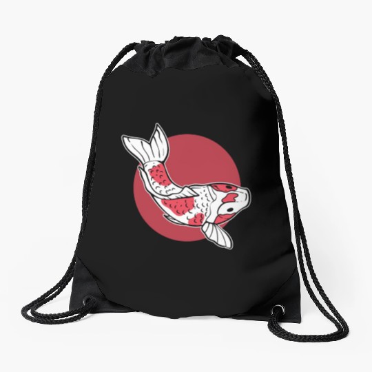 Japanese Koi Fish Koi Fish Keeper Drawstring Bags