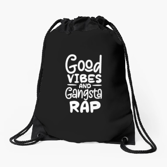 Good V And Gangsta Rap Drawstring Bags