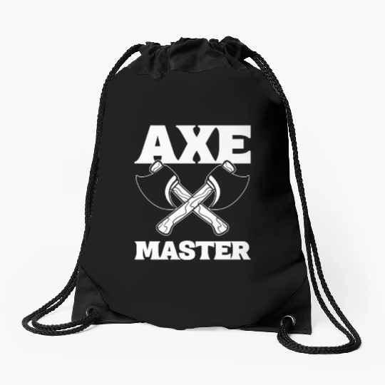 Axe Master Wood Worker Drawstring Bags