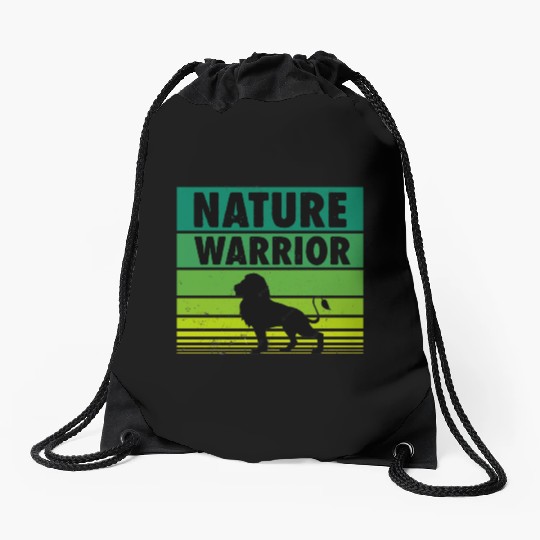 Nature Warrior Drawstring Bags