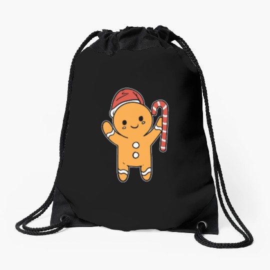 Gingerbread Cookie Baker Gift Drawstring Bags