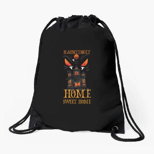 Horror Paranormal Haunted House Spooky Halloween Drawstring Bags