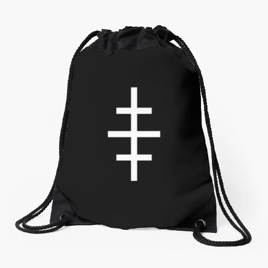 Salem Cross Drawstring Bags