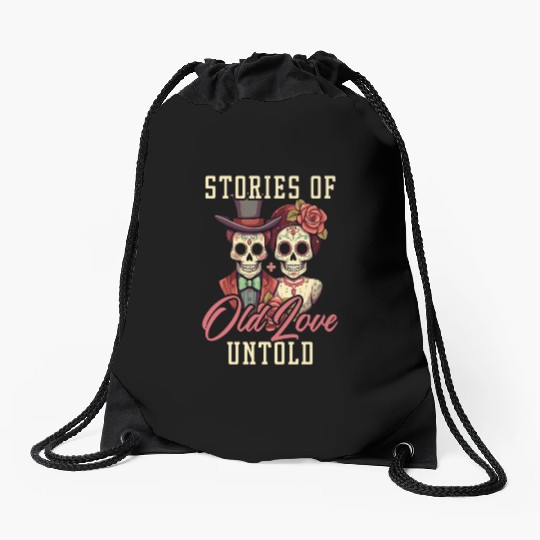 Dia De Los Muertos Sugar Skull Mexican Holiday Drawstring Bags