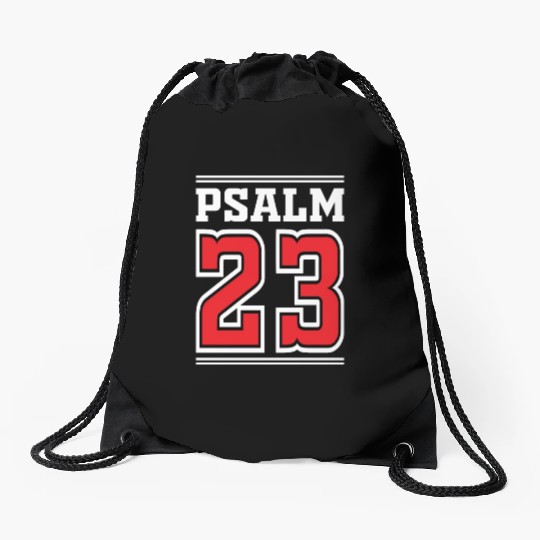 Psalm 23 Bible Text Love Jesus Christian Christmas Drawstring Bags