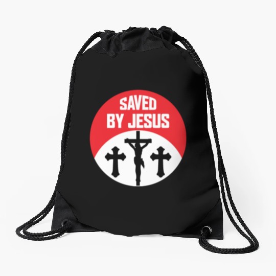 Saved By Jesus Love Jesus Christian Christmas Drawstring Bags