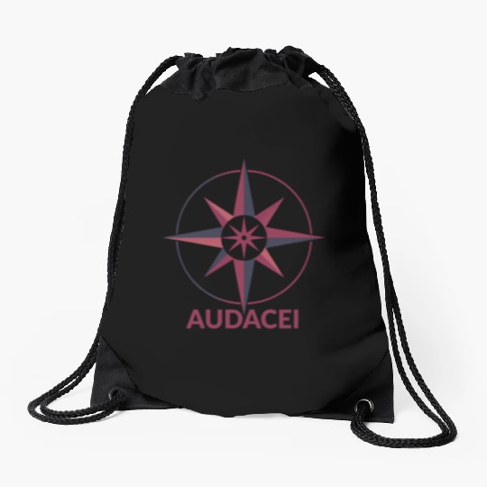 Courageous Evolution: Audacei Color Logo Drawstring Bags