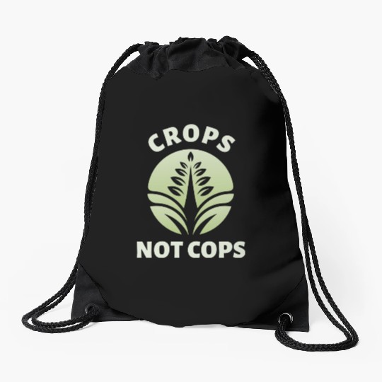 Crops Not Cops Abolish The Police Drawstring Bags