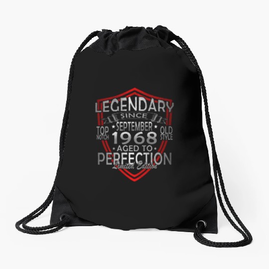 september 1968 Anniversary september 1968 septembe Drawstring Bags