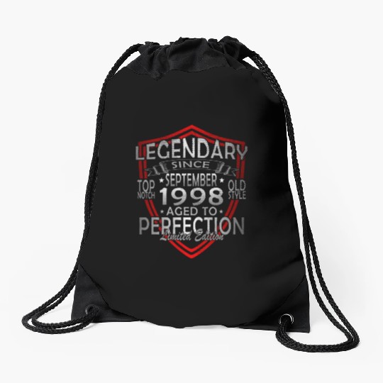 september 1998 Anniversary september 1998 septembe Drawstring Bags