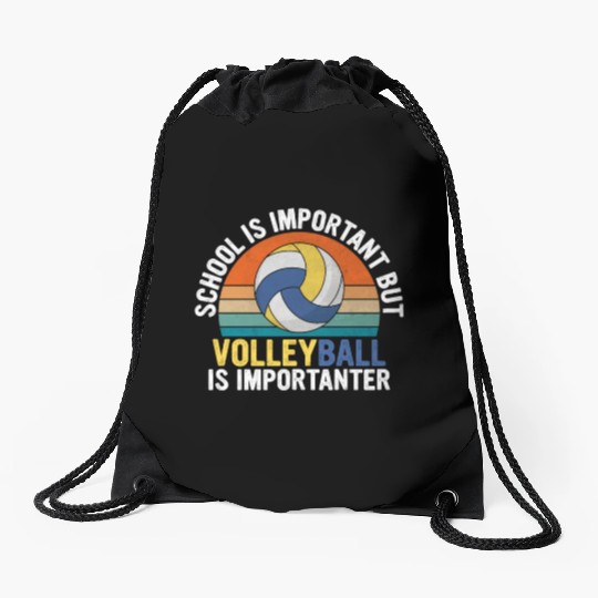 School Is Important But Birdwatching Is Drawstring Bags