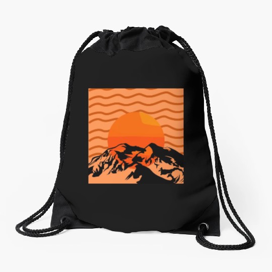 Denali Mountain Drawstring Bags