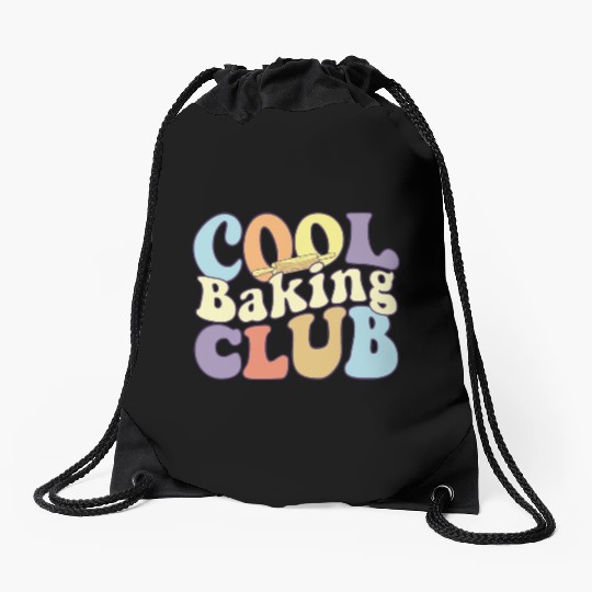 Cool Baking Club Baker Team Pastry Chef Squad Drawstring Bags
