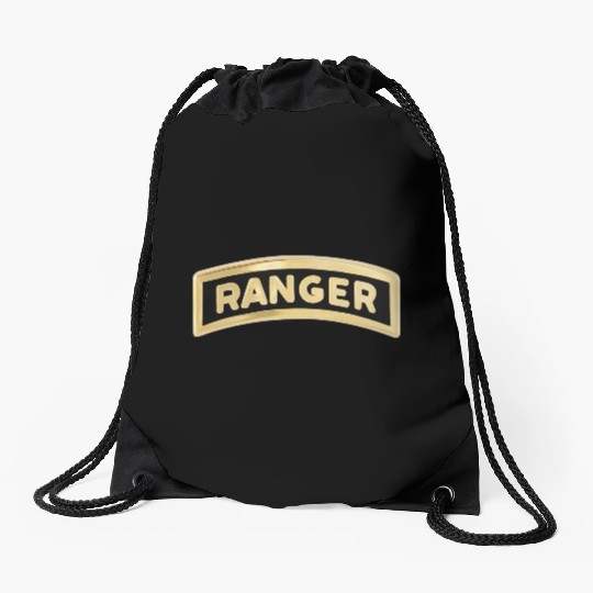 us army ranger tab enameled Drawstring Bags