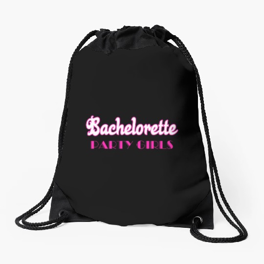 Bachelorette party girls Drawstring Bags