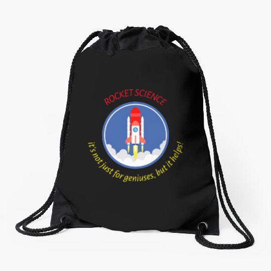Rocket Scientist Drawstring Bags