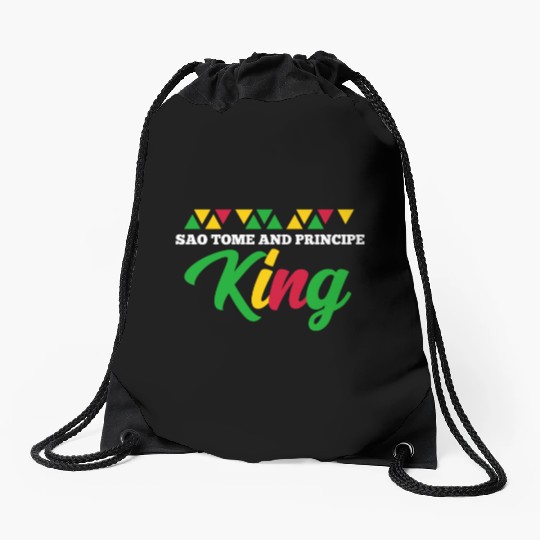 Sao Tome And Principe King Drawstring Bags