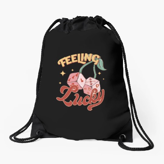 Feeling Lucky Tic Tac Toe Love Game Valentine Gift Drawstring Bags