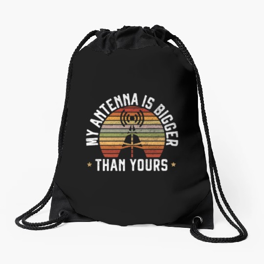 Ham Radio Operator Morse Code Radioactivity Drawstring Bags