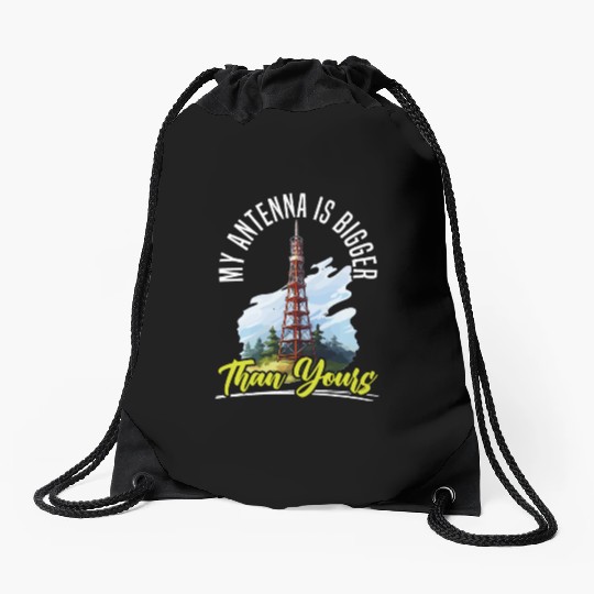 Ham Radio Operator Morse Code Radioactivity Drawstring Bags