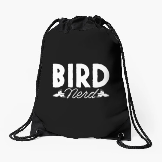 Bird Nerd Joke Birds Lover Budgie Parrot Heron Drawstring Bags