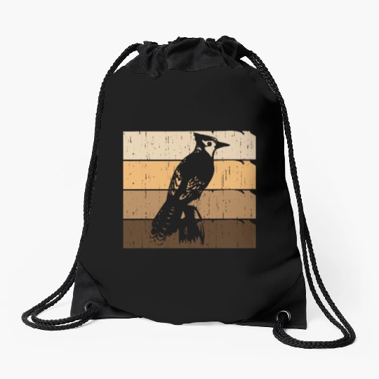 Bird Woodpecker Art Budgie Hummingbird Parrot Drawstring Bags