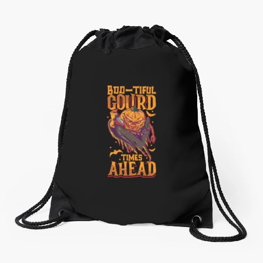 Scary Pumpkin Halloween Costume Autumn Fall Gift Drawstring Bags