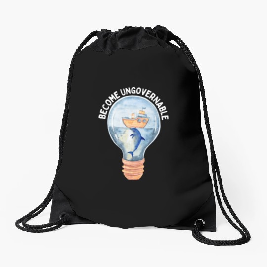 Become Ungovernable Cute Anarchist Save The Drawstring Bags